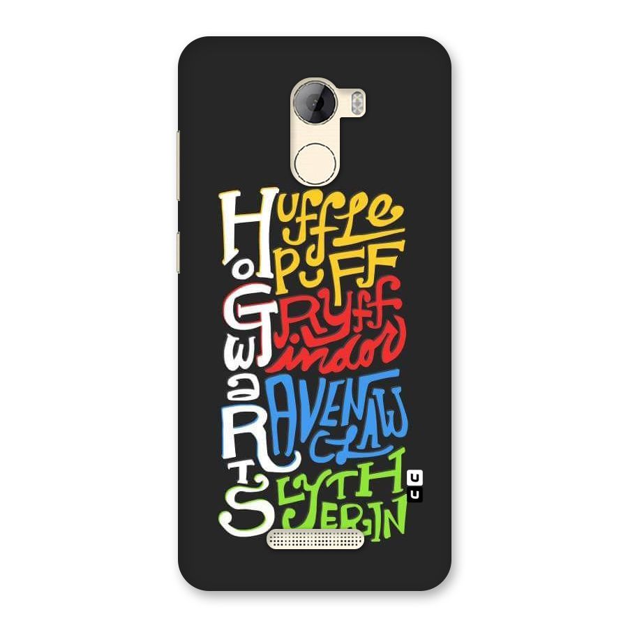 Four Colored Homes Back Case for Gionee A1 LIte