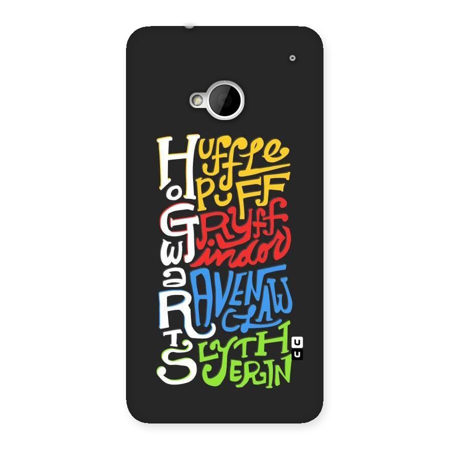 Four Colored Homes Back Case for HTC One M7