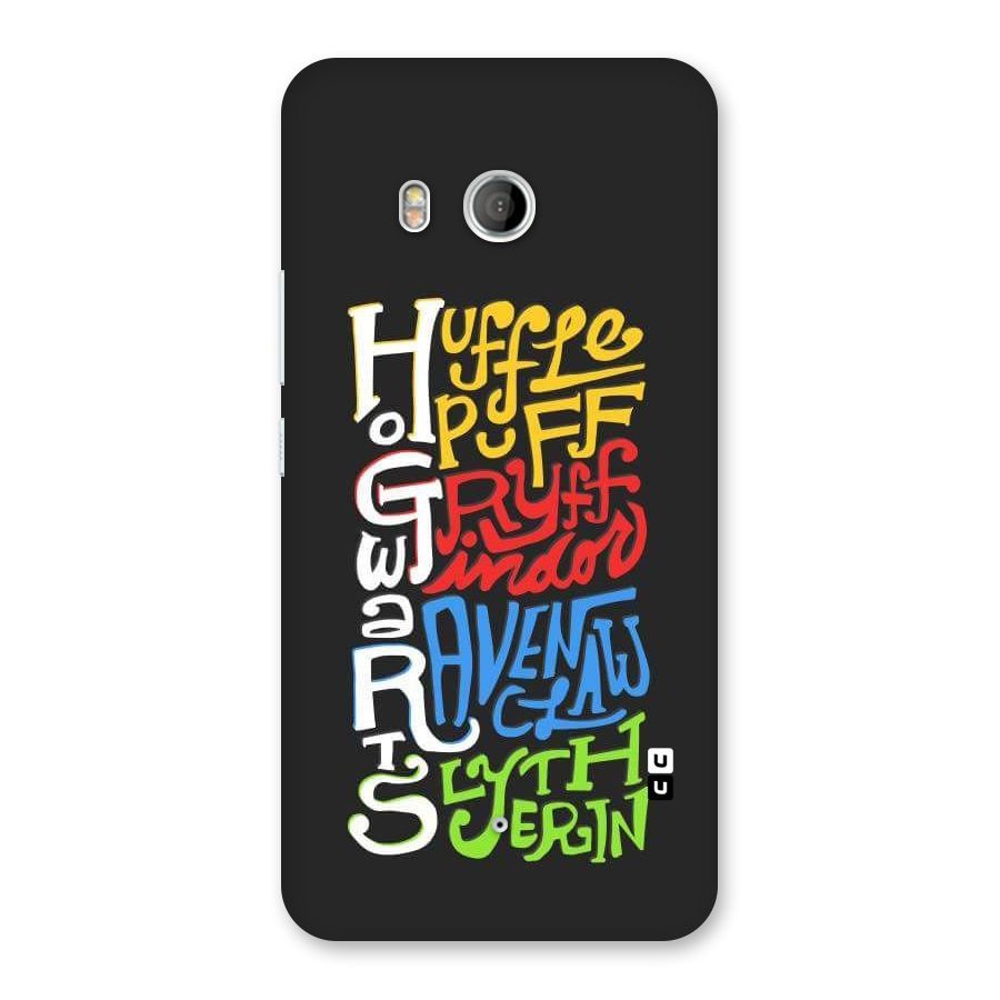 Four Colored Homes Back Case for HTC U11