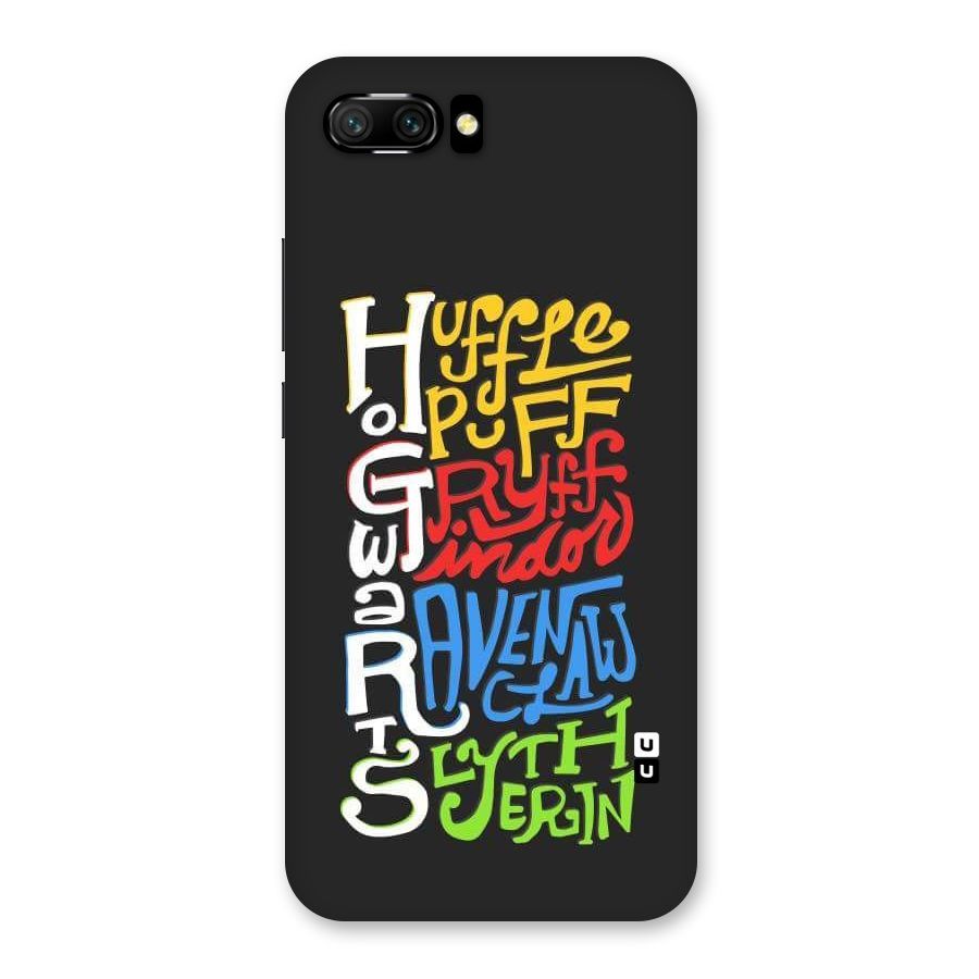Four Colored Homes Back Case for Honor 10