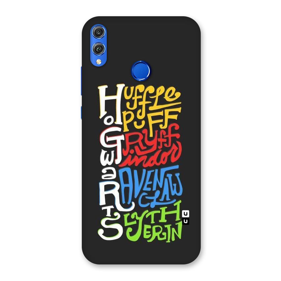 Four Colored Homes Back Case for Honor 8X