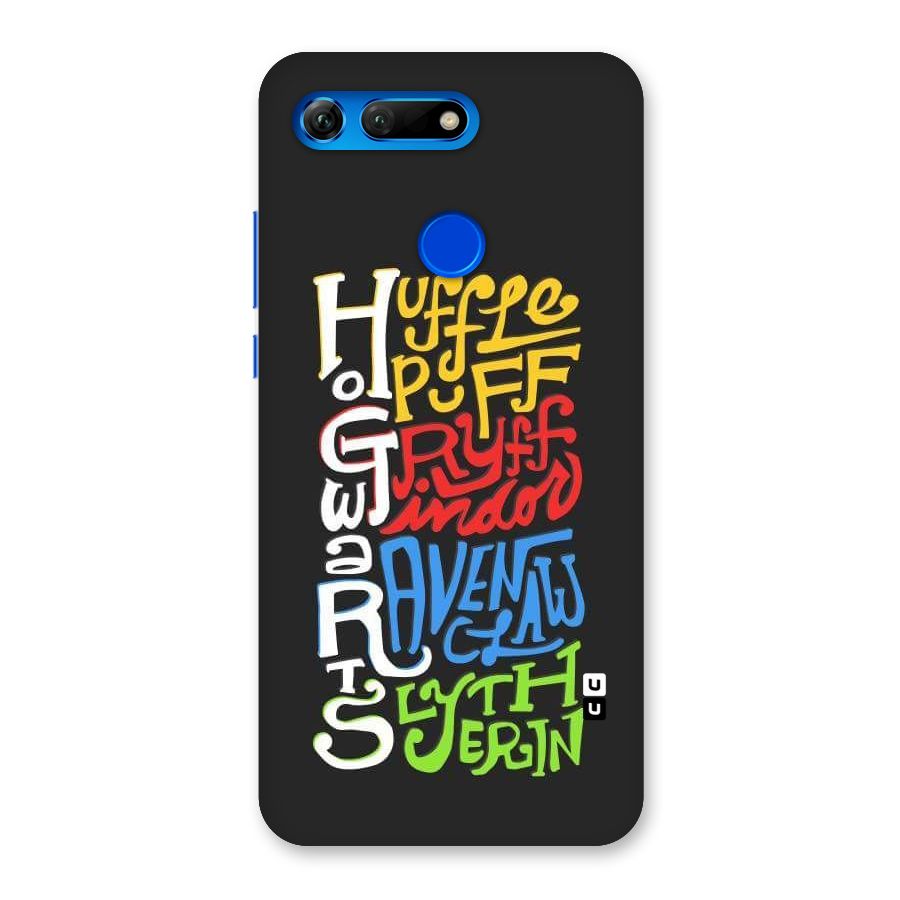 Four Colored Homes Back Case for Honor View 20