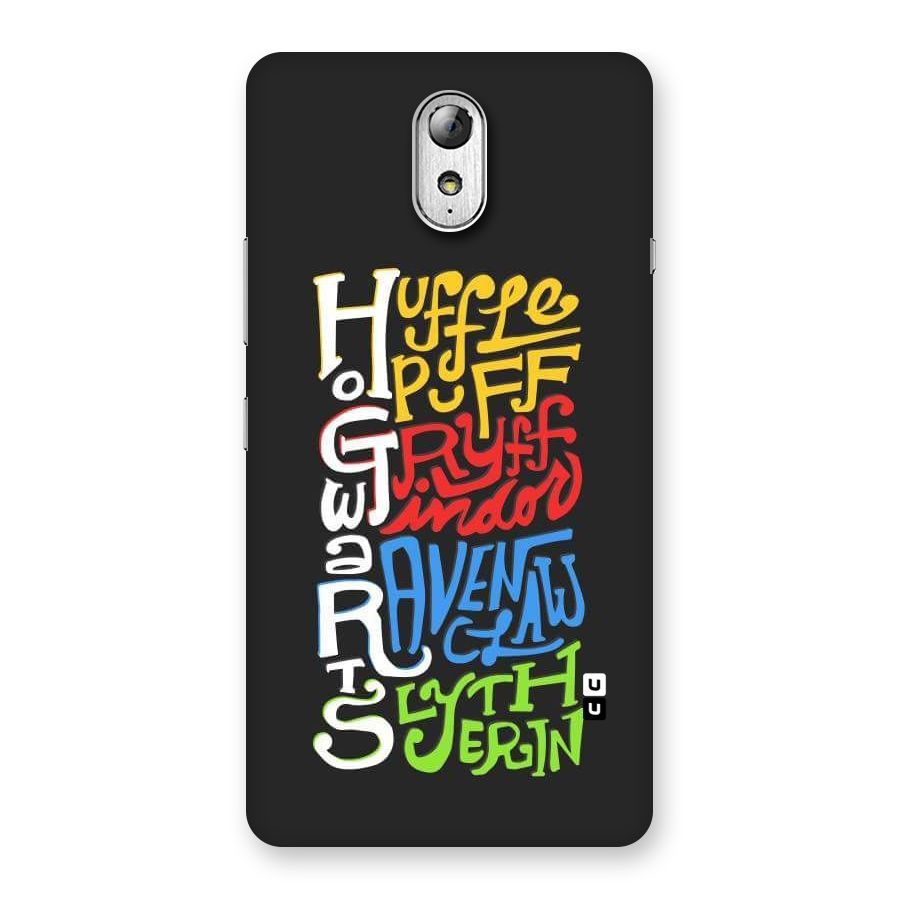 Four Colored Homes Back Case for Lenovo Vibe P1M