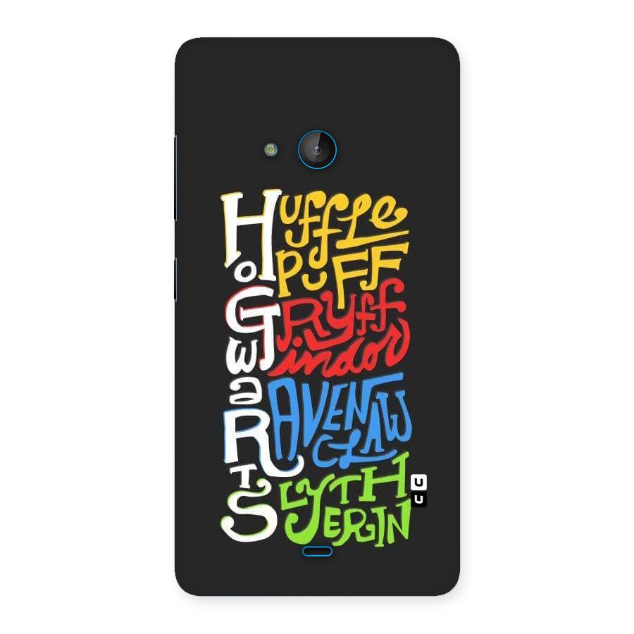 Four Colored Homes Back Case for Lumia 540