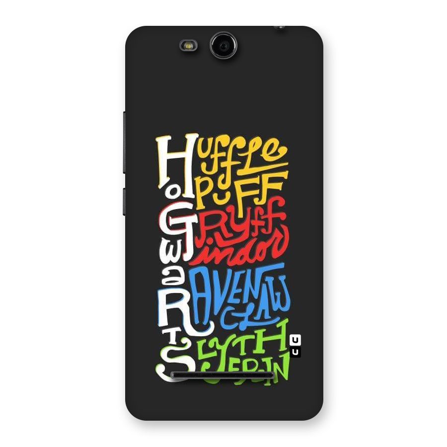 Four Colored Homes Back Case for Micromax Canvas Juice 3 Q392