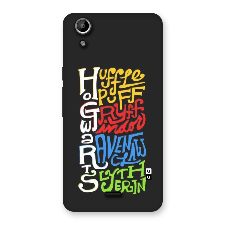 Four Colored Homes Back Case for Micromax Canvas Selfie Lens Q345
