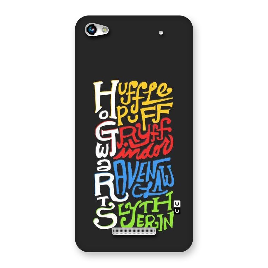 Four Colored Homes Back Case for Micromax Hue 2