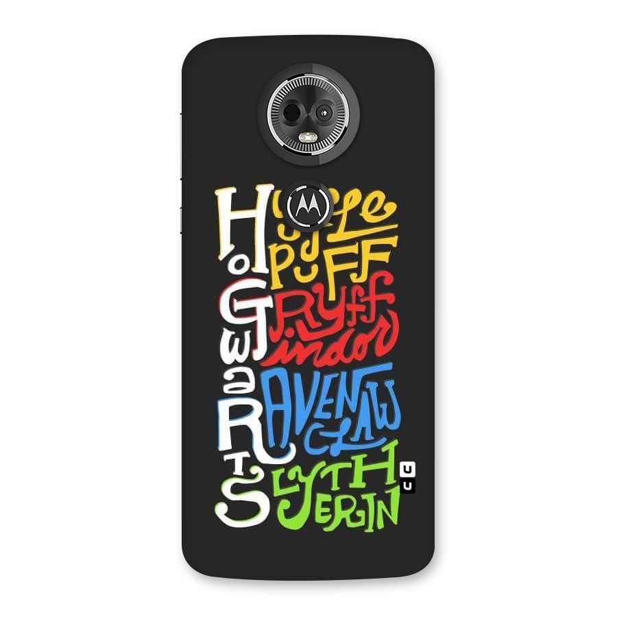 Four Colored Homes Back Case for Moto E5 Plus