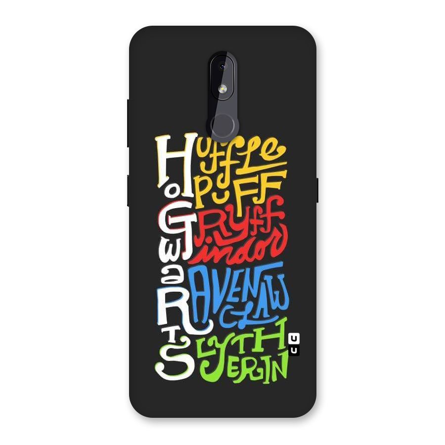 Four Colored Homes Back Case for Nokia 3.2