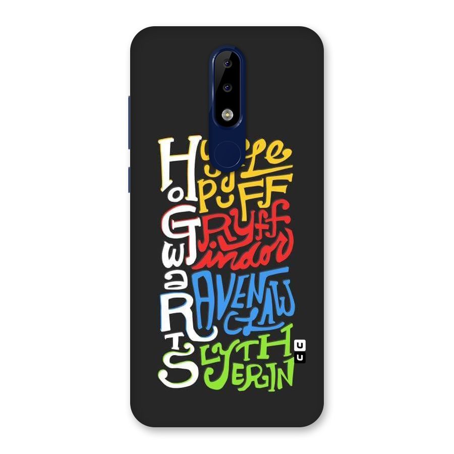 Four Colored Homes Back Case for Nokia 5.1 Plus