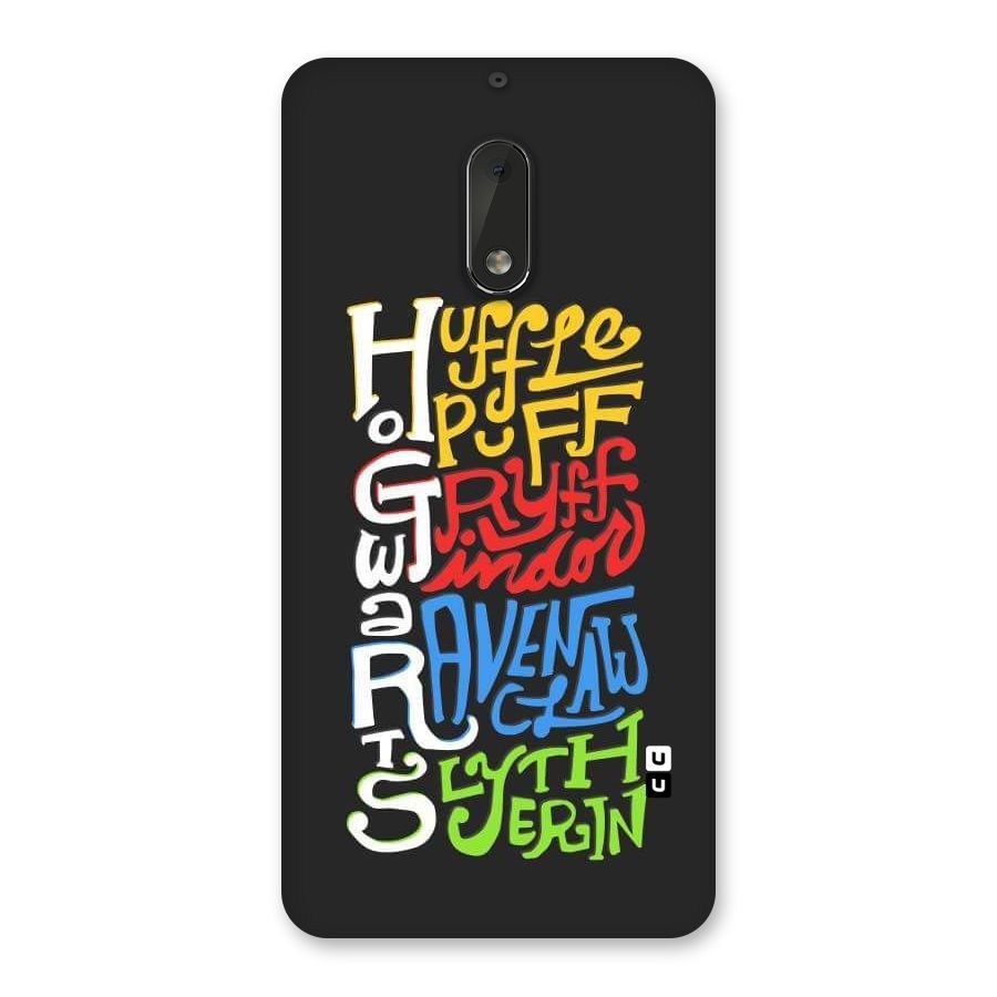 Four Colored Homes Back Case for Nokia 6