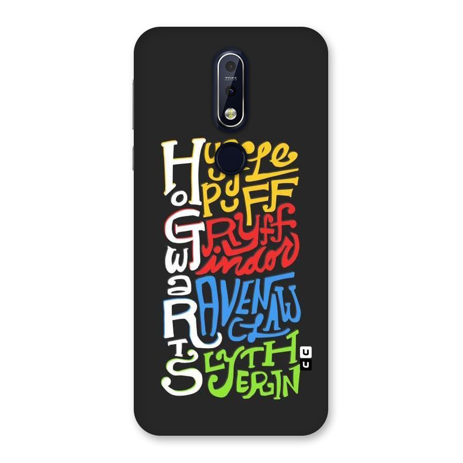 Four Colored Homes Back Case for Nokia 7.1