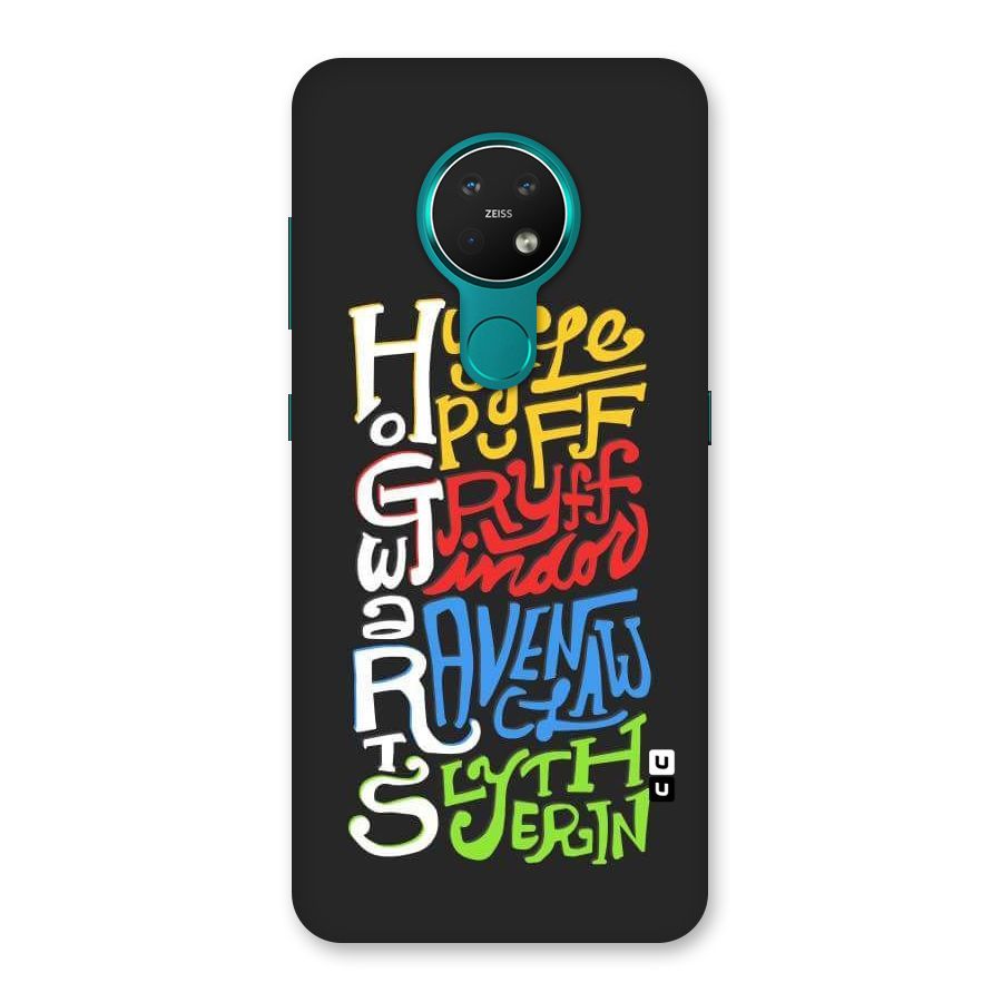 Four Colored Homes Back Case for Nokia 7.2