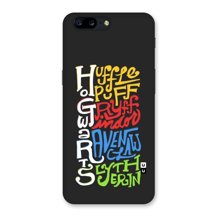 Four Colored Homes Back Case for OnePlus 5
