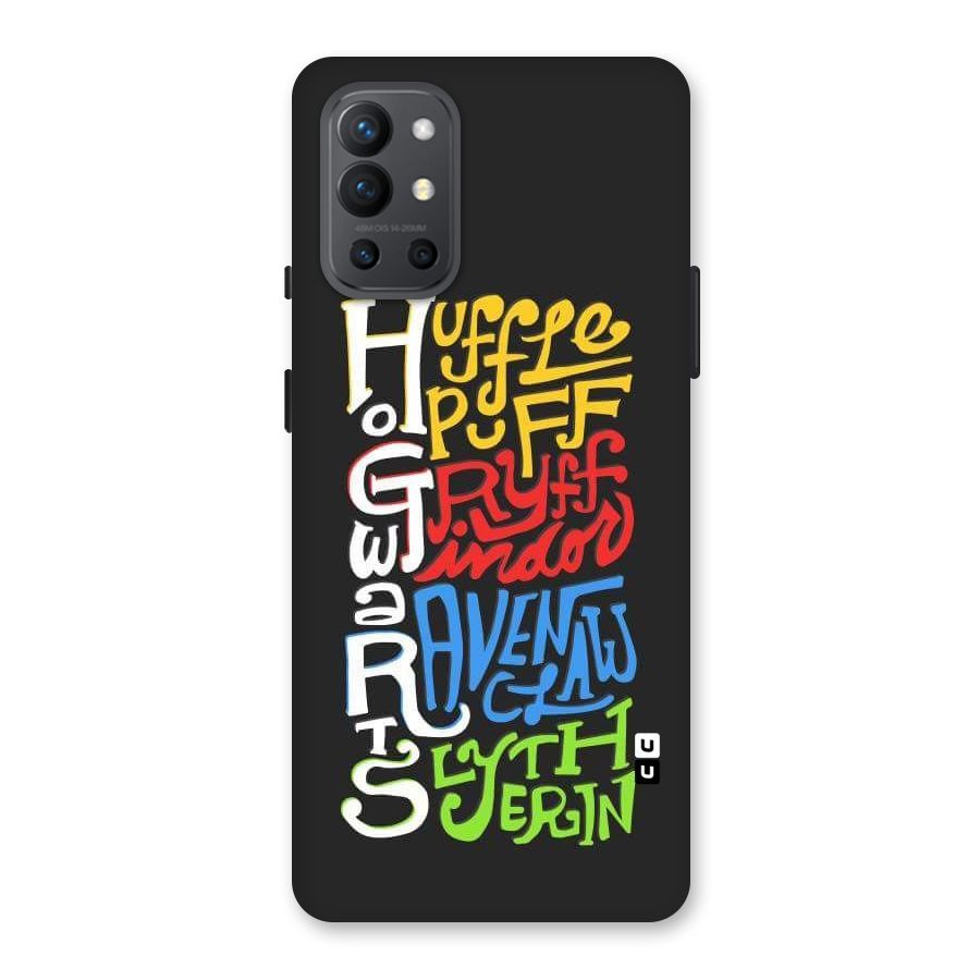 Four Colored Homes Back Case for OnePlus 9R