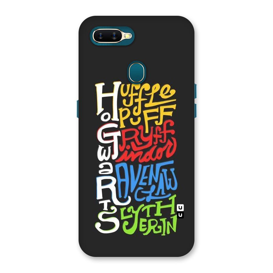 Four Colored Homes Back Case for Oppo A11k