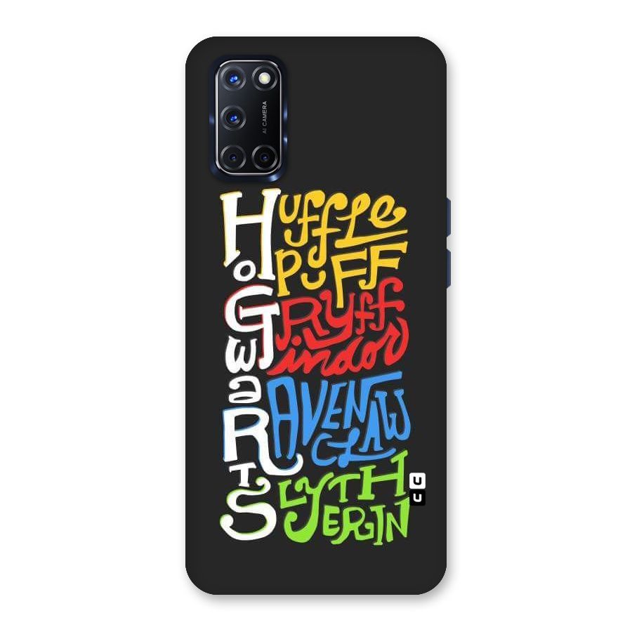 Four Colored Homes Back Case for Oppo A52