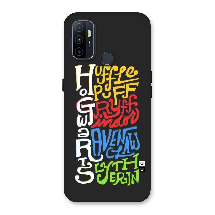 Four Colored Homes Back Case for Oppo A53