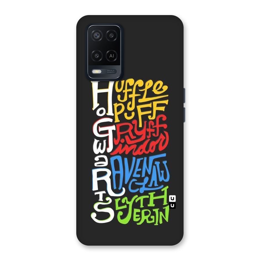 Four Colored Homes Back Case for Oppo A54