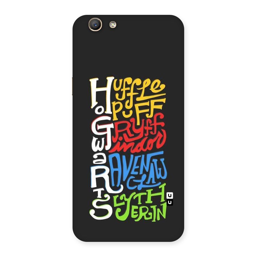 Four Colored Homes Back Case for Oppo A59
