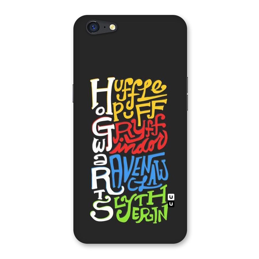 Four Colored Homes Back Case for Oppo A71