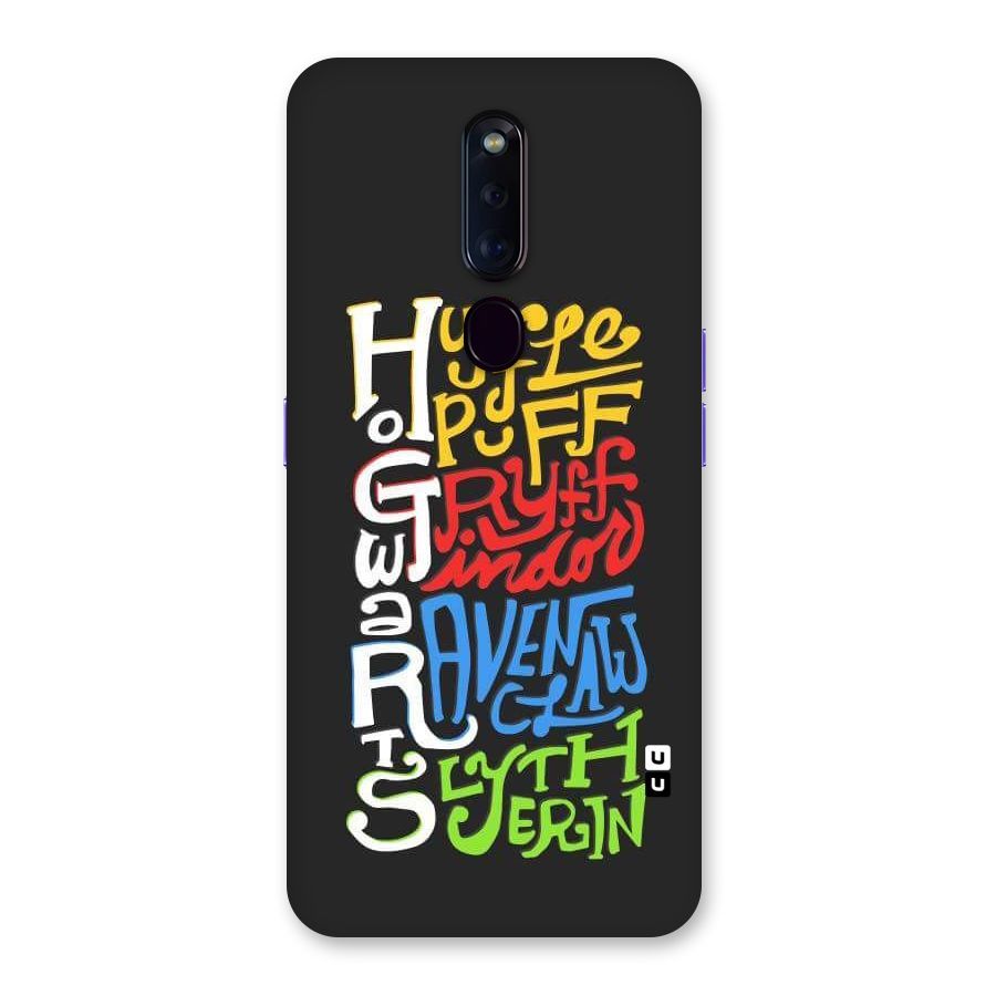 Four Colored Homes Back Case for Oppo F11 Pro