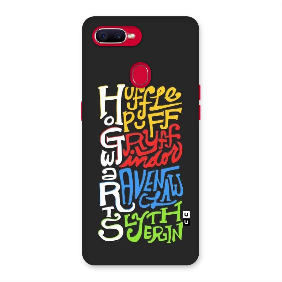Four Colored Homes Back Case for Oppo F9 Pro