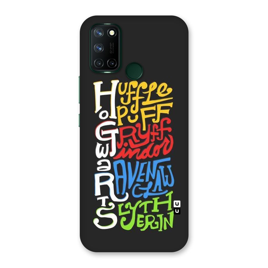 Four Colored Homes Back Case for Realme C17
