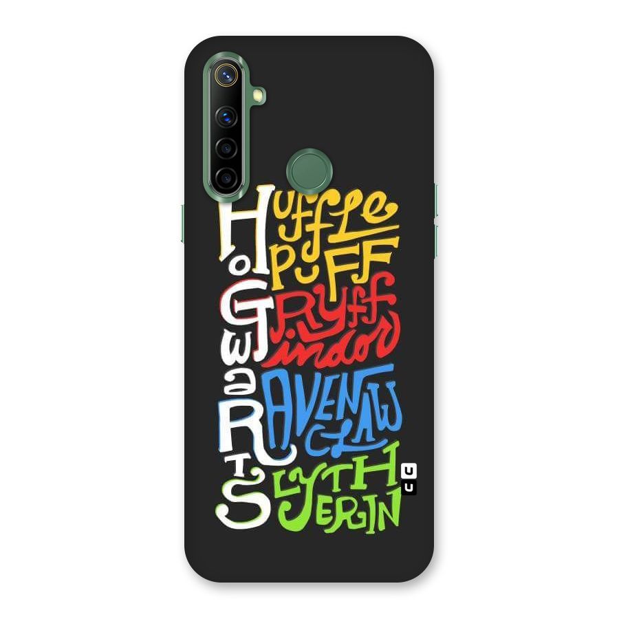 Four Colored Homes Back Case for Realme Narzo 10