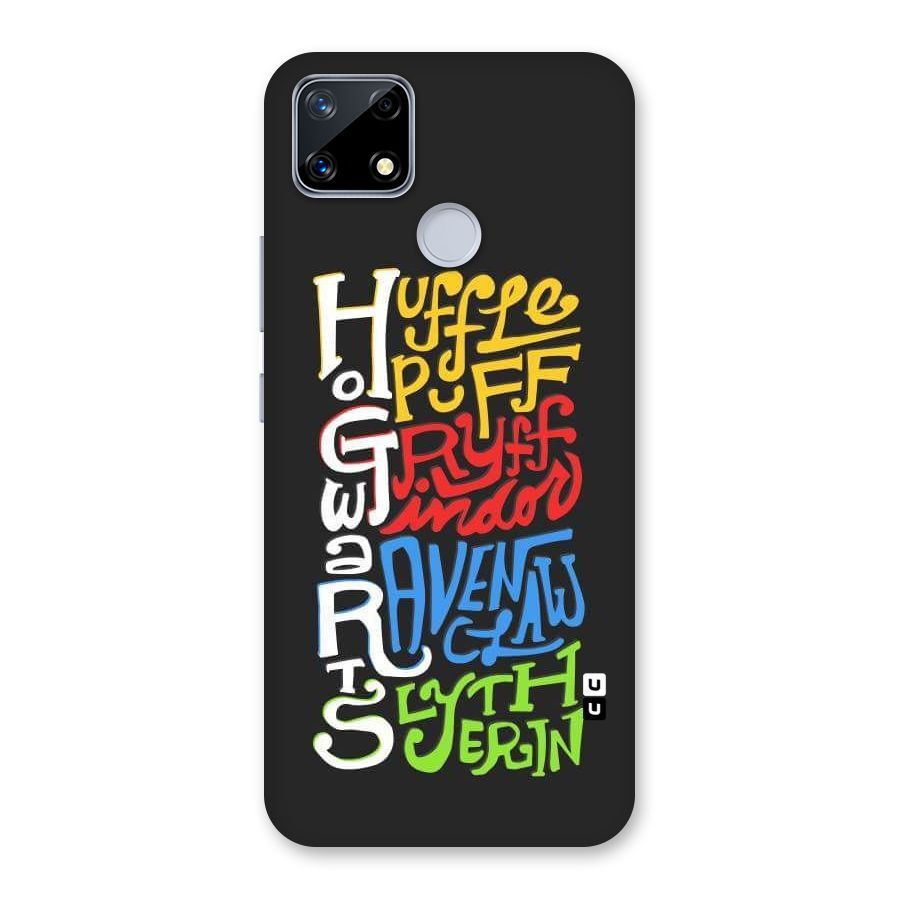 Four Colored Homes Back Case for Realme Narzo 20