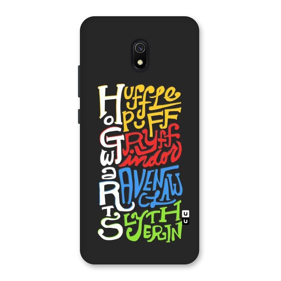 Four Colored Homes Back Case for Redmi 8A