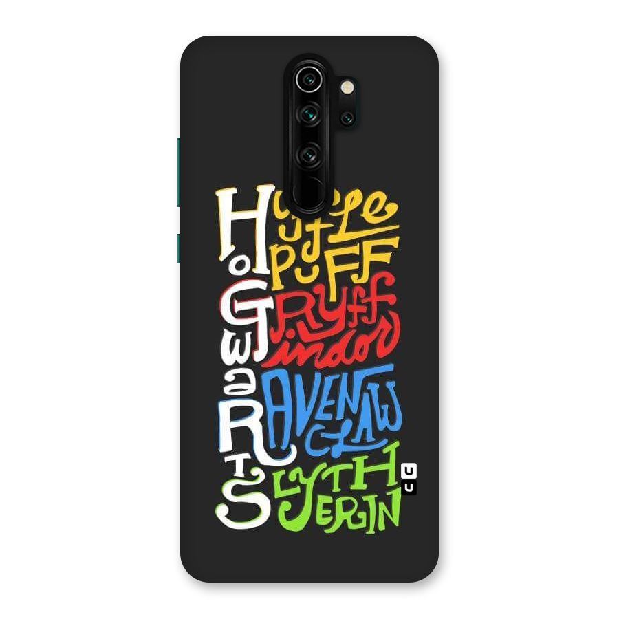 Four Colored Homes Back Case for Redmi Note 8 Pro