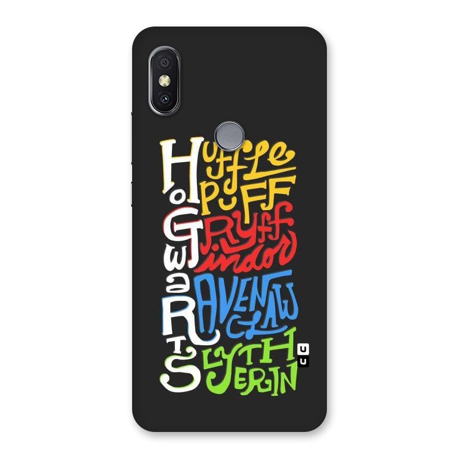 Four Colored Homes Back Case for Redmi Y2