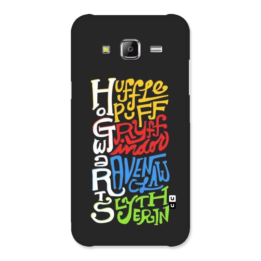 Four Colored Homes Back Case for Samsung Galaxy J2 Prime