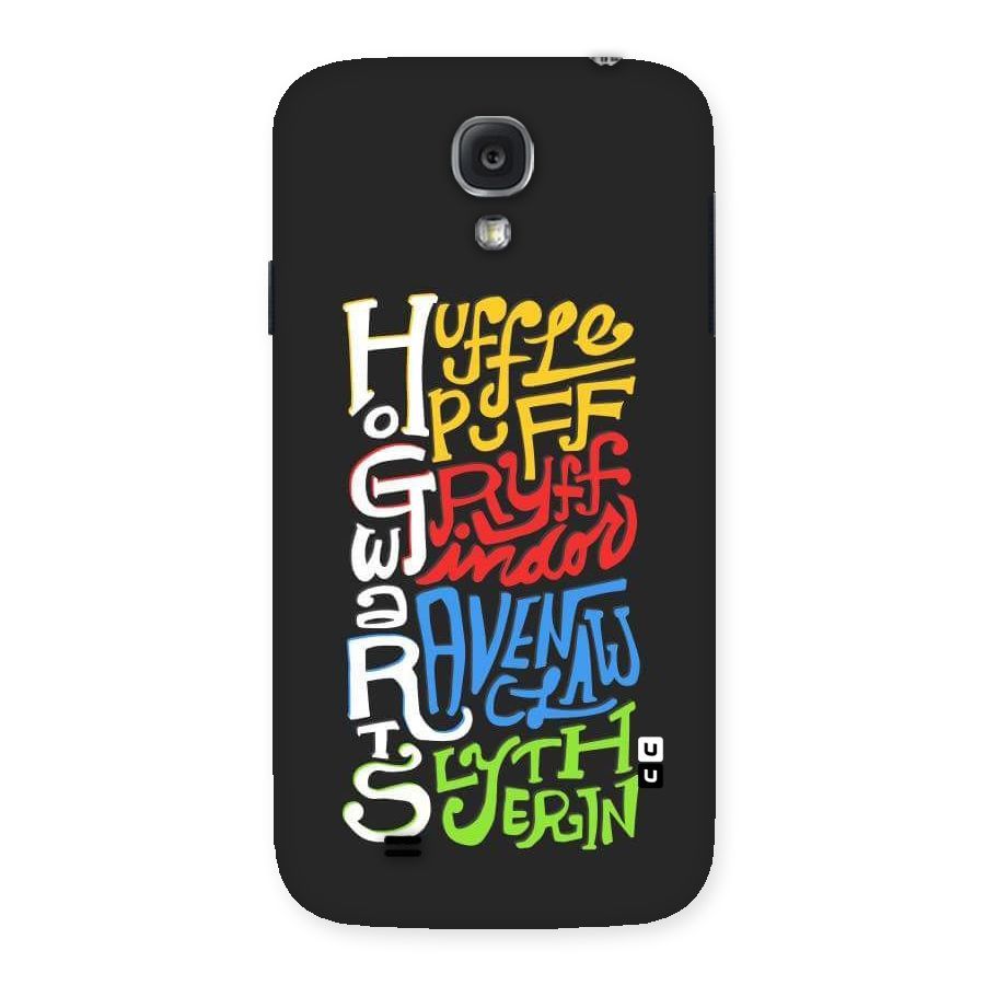 Four Colored Homes Back Case for Samsung Galaxy S4