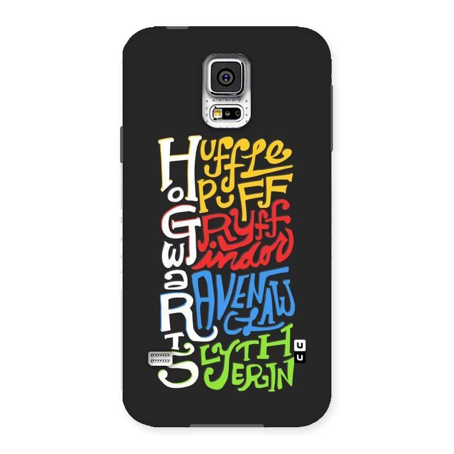 Four Colored Homes Back Case for Samsung Galaxy S5