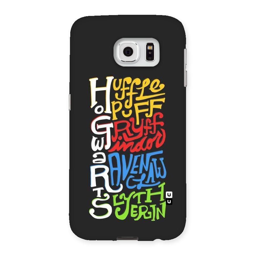Four Colored Homes Back Case for Samsung Galaxy S6