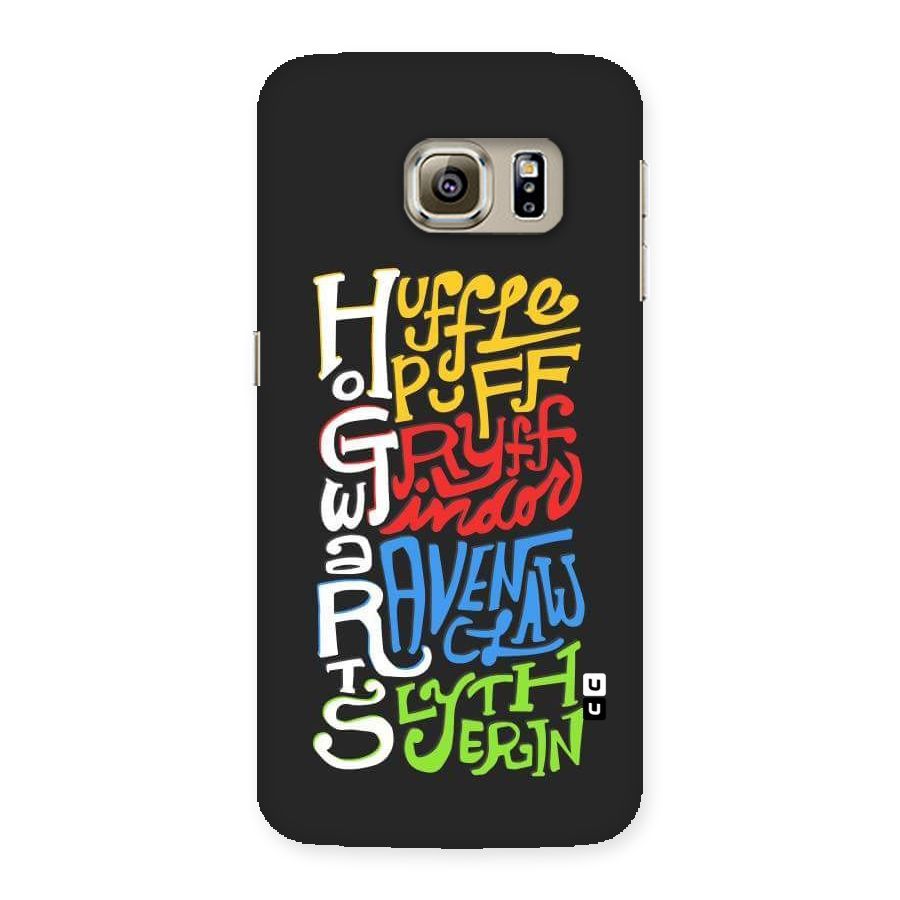 Four Colored Homes Back Case for Samsung Galaxy S6 Edge