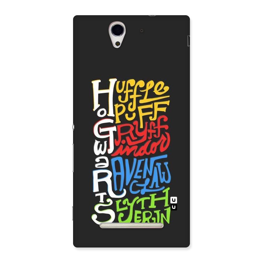Four Colored Homes Back Case for Sony Xperia C3