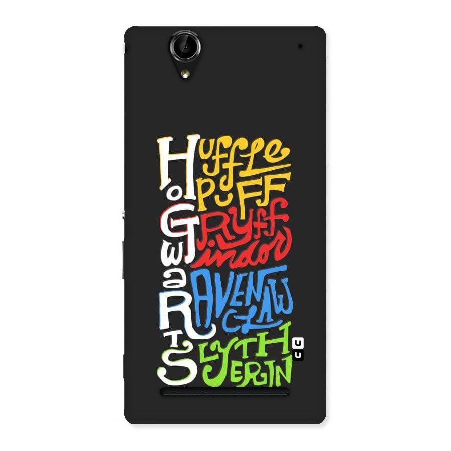 Four Colored Homes Back Case for Sony Xperia T2