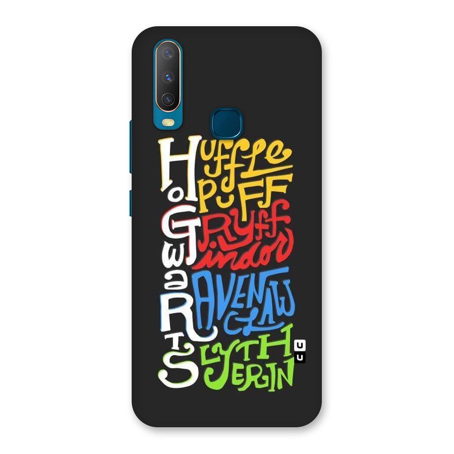 Four Colored Homes Back Case for Vivo U10