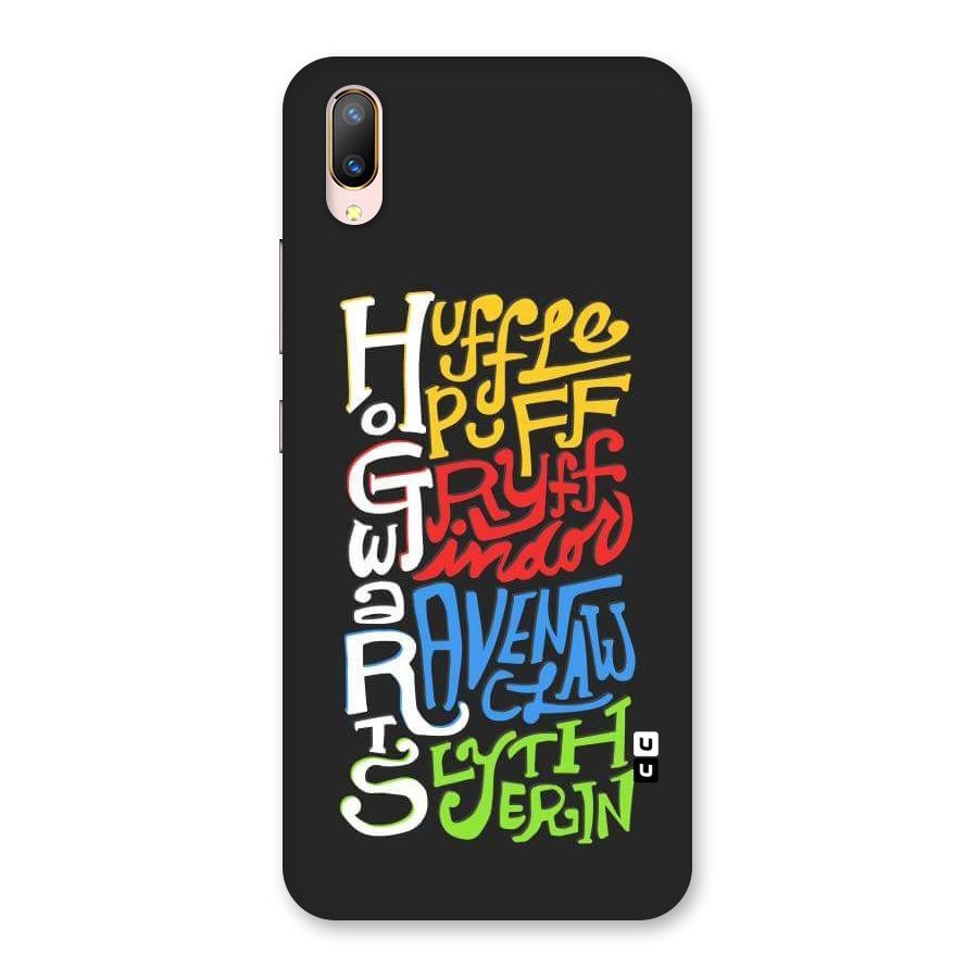 Four Colored Homes Back Case for Vivo V11 Pro