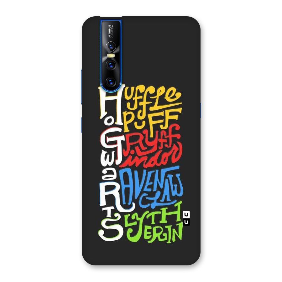 Four Colored Homes Back Case for Vivo V15 Pro