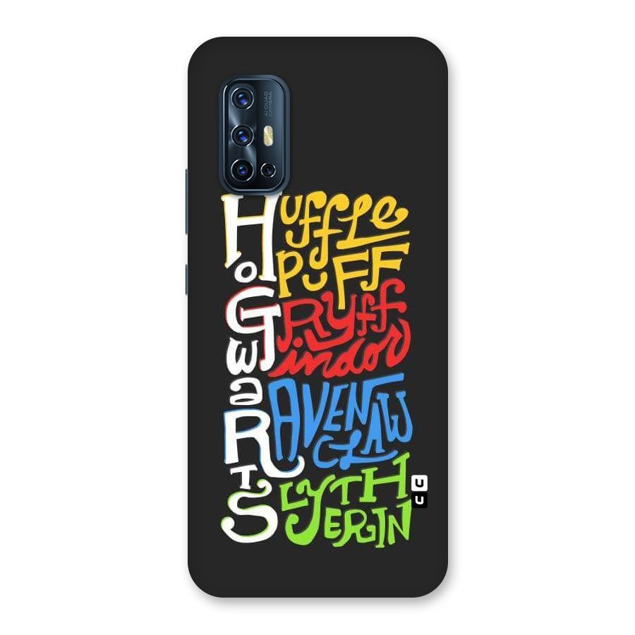 Four Colored Homes Back Case for Vivo V17