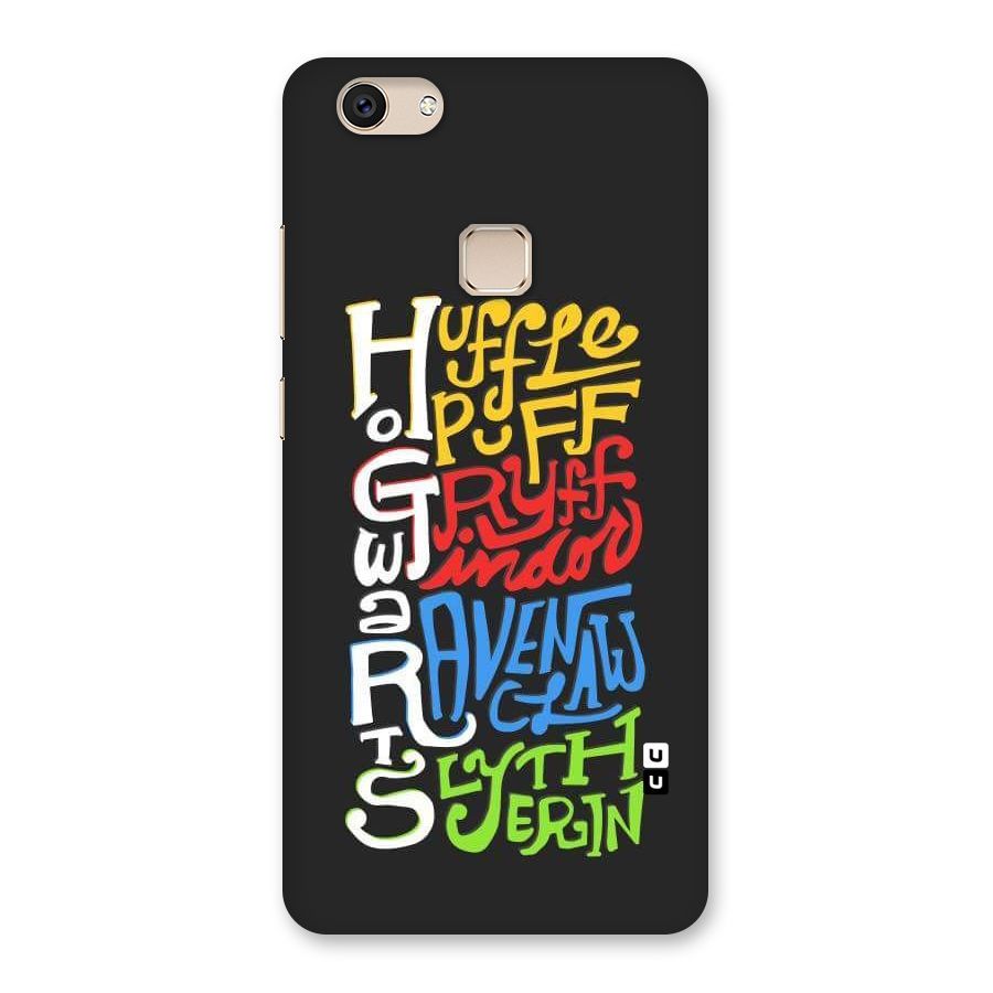 Four Colored Homes Back Case for Vivo V7