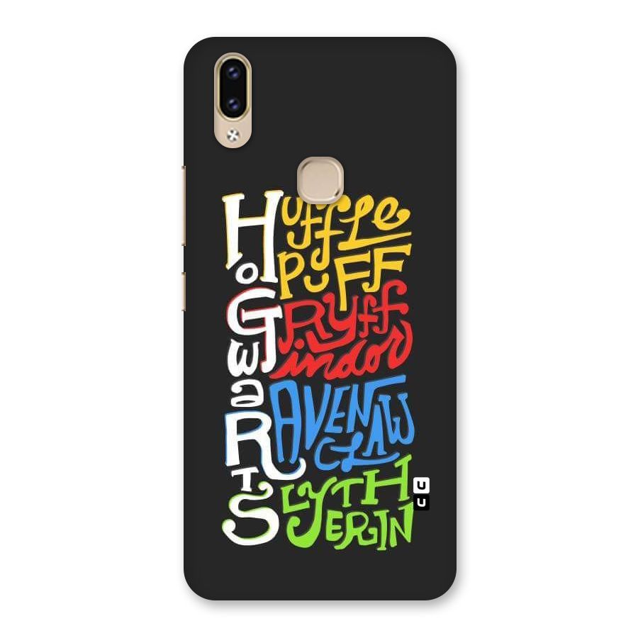 Four Colored Homes Back Case for Vivo V9 Youth