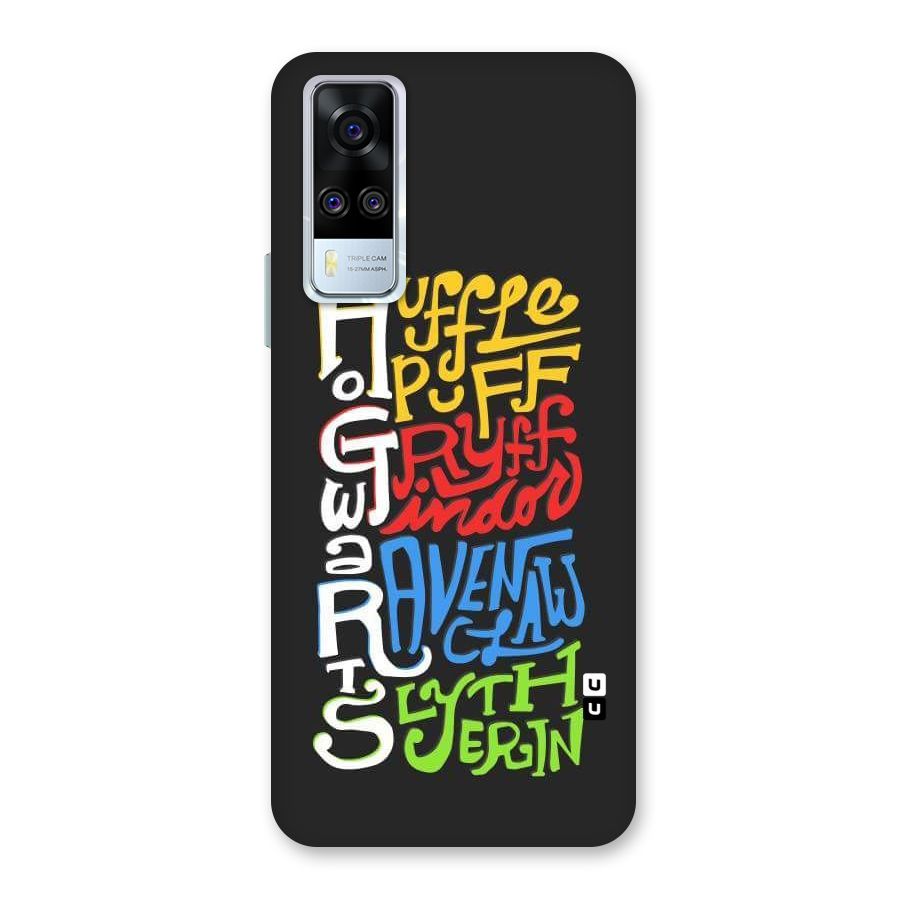 Four Colored Homes Back Case for Vivo Y31