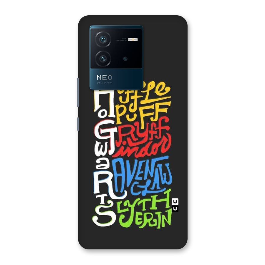 Four Colored Homes Back Case for Vivo iQOO Neo 6 5G
