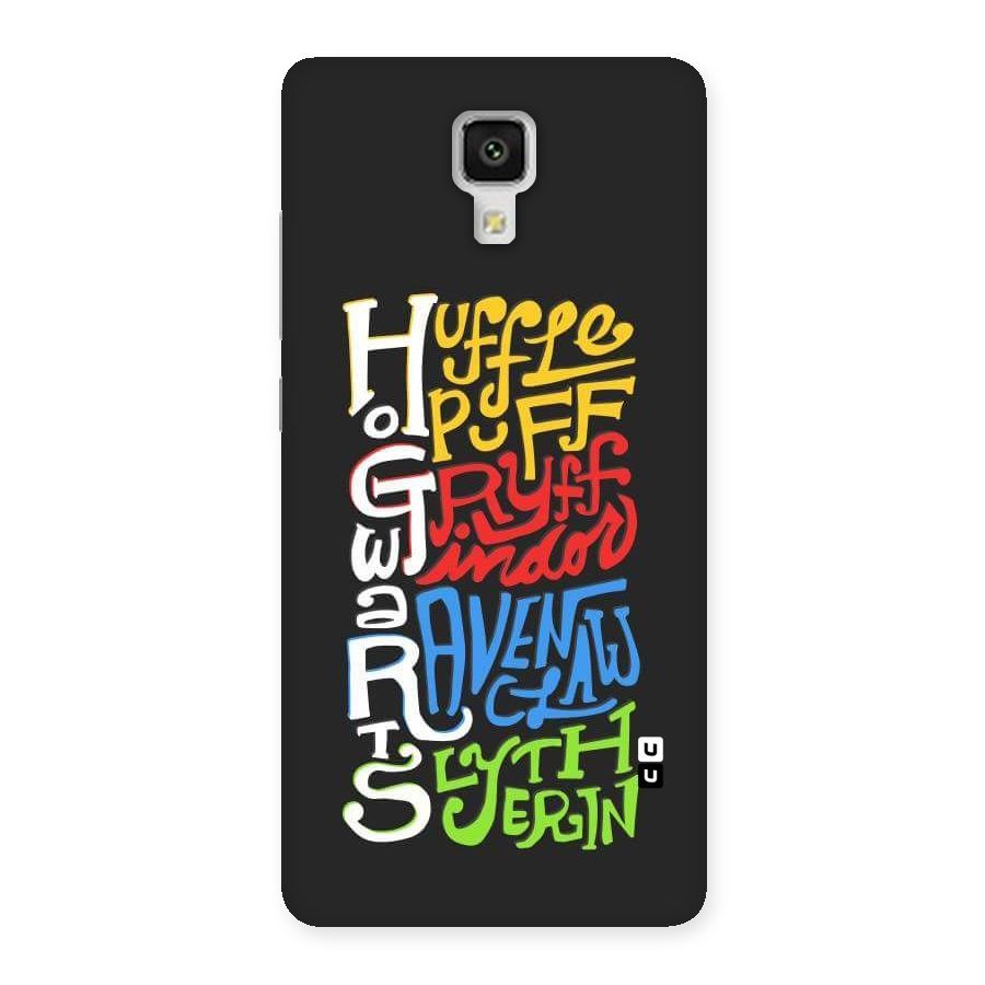 Four Colored Homes Back Case for Xiaomi Mi 4