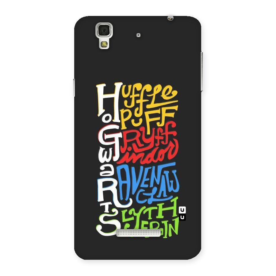 Four Colored Homes Back Case for YU Yureka Plus